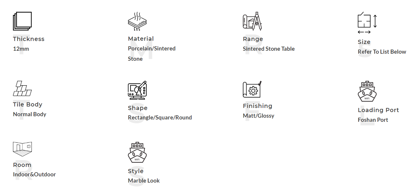 Стол из спеченного камня