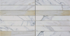 Calacatta Gold Горизонтальная полоска Mosaic-CAG26