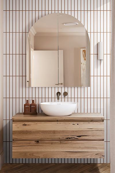 Стены ванной комнаты и полы