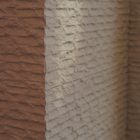 Каменная доска с изогнутой поверхностной каменной оболочкой