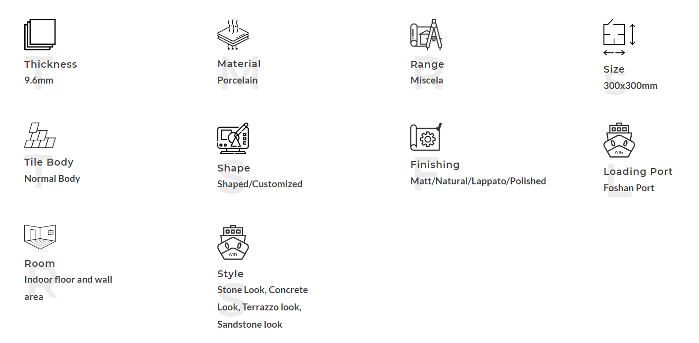 Фарфоровая Мозаика-ТП-1116