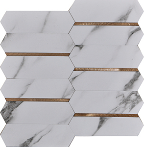 Мозаичная палочка на плитках на кухню