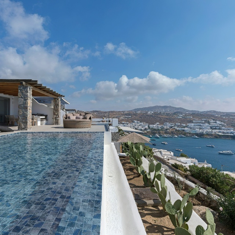 Матовая отделка бассейн мозаичная плитка 97x97mm-amazon blue