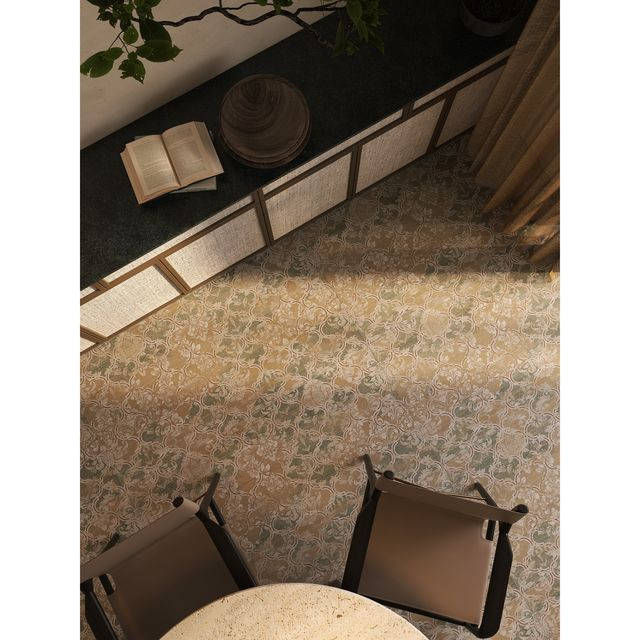 Напольная плитка для ванной комнаты с рисунком-FM68