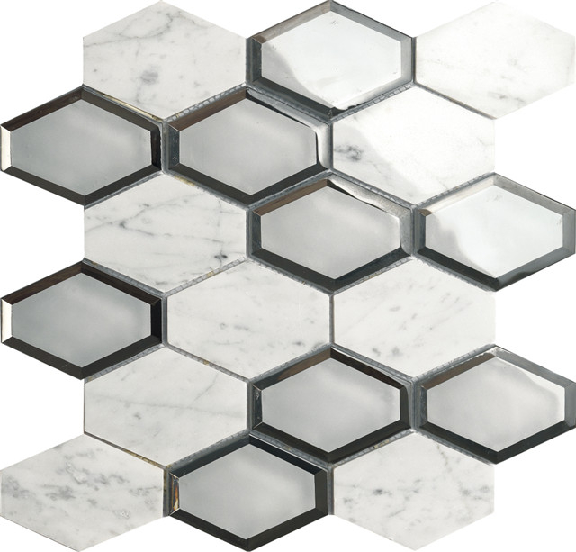 Стеклянная плитка Backsplash Brown - 3dbevelled01