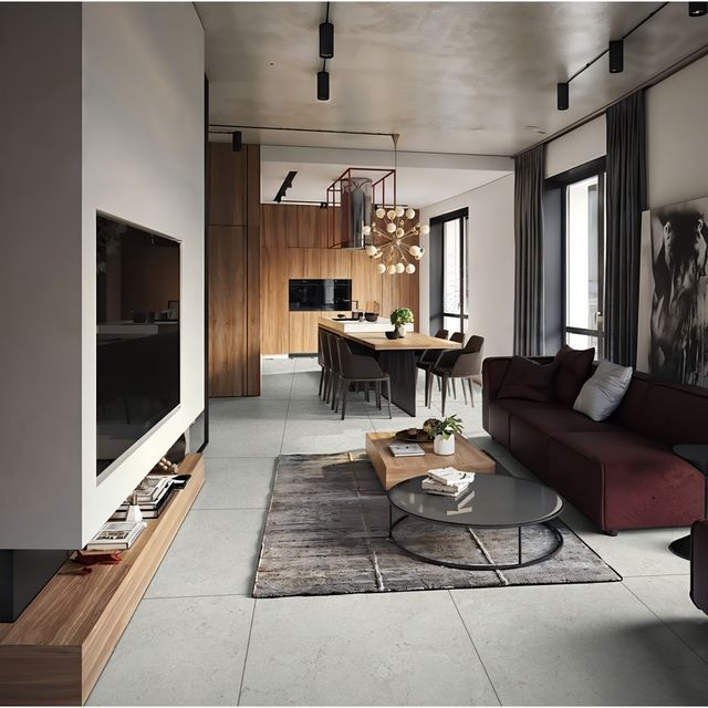 Керамогранит с мягкой поверхностью-Lunta Grey