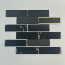 Полированная золота с золотой стеклянной плитки 