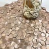 Сплошная алюминиевая мозаика из розового золота для дома Sak06