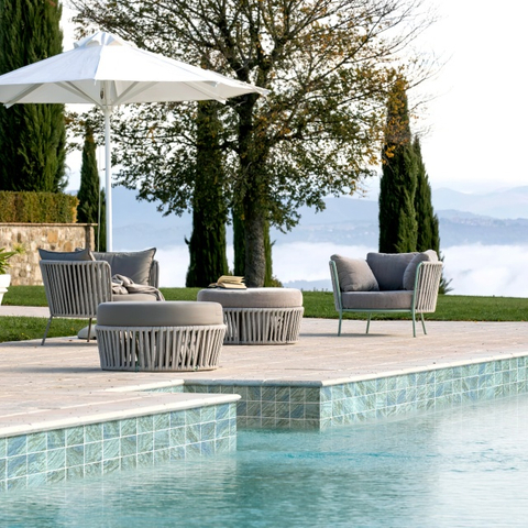 Глянцевая синяя мозаичная плитка 97x97 мм-неба