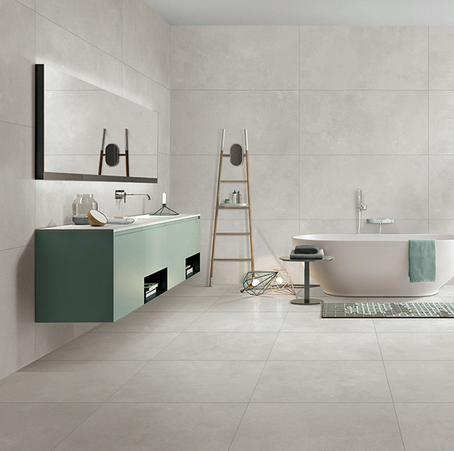 Светло -серая плитка 600x1200 мм - Baffin Beige