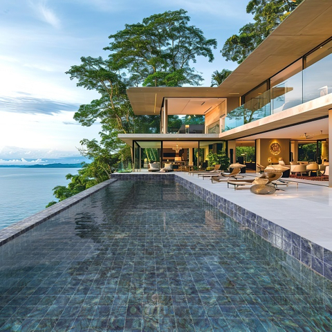 150-миллиметровый бассейн-мозаичный синий