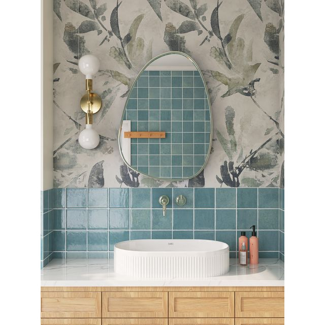 Плитка с цветочным узором-ZX88