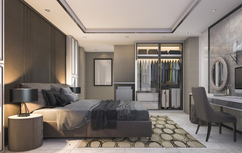 Большой и тонкий плиточный пол