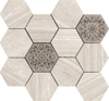 Натуральная камня мозаичная плитка Backsplash ｜ Музиво ｜ Hexagon