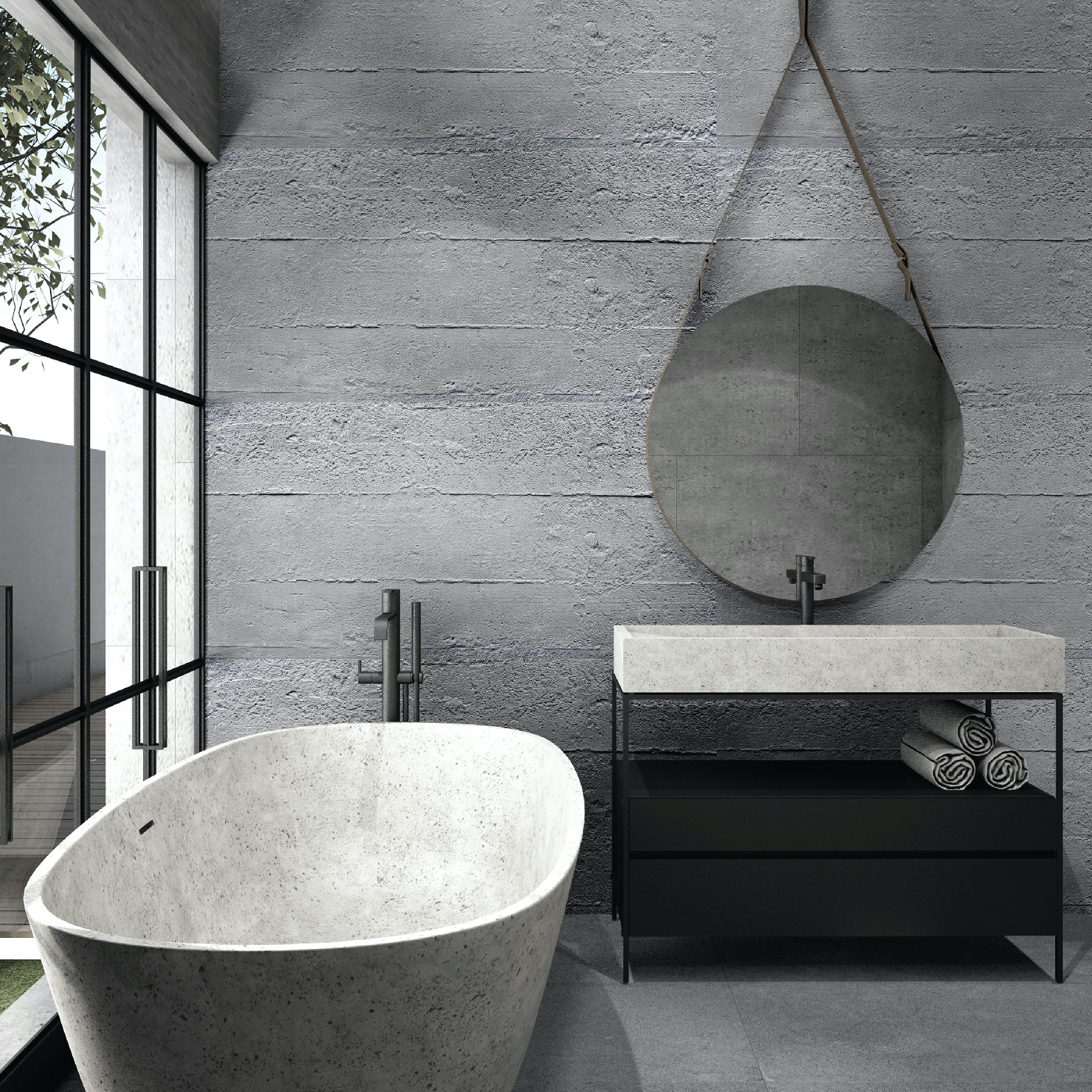 Scultura 001 Бетонная доска-02