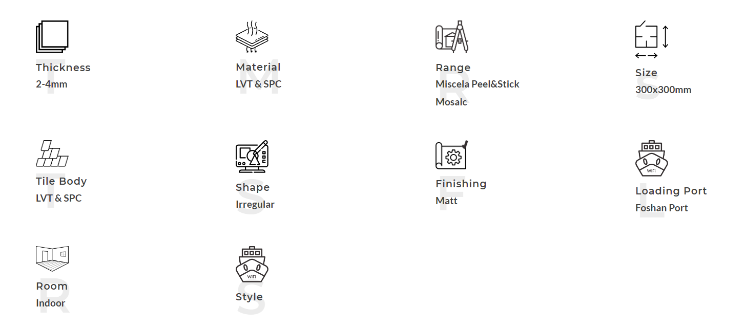 Самоклеящаяся настенная плитка-F02B