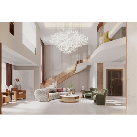 Белый мраморный спеченный камень-DB2M243CR-Y