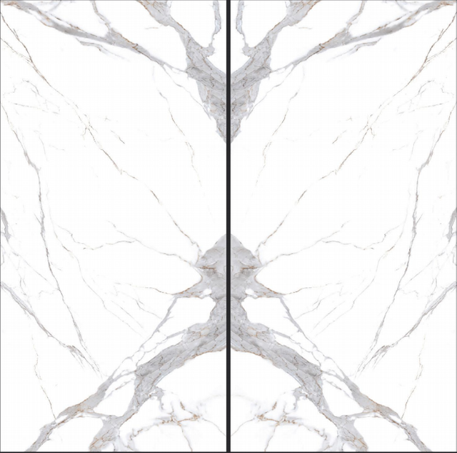 1600x3200x12 мм Calacatta Gold Book Match спеченная плита для столешницы