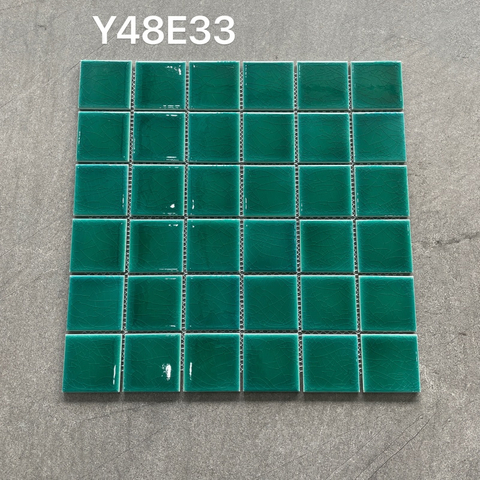 48x48 мм потрескивая керамическая мозаика для бассейнов